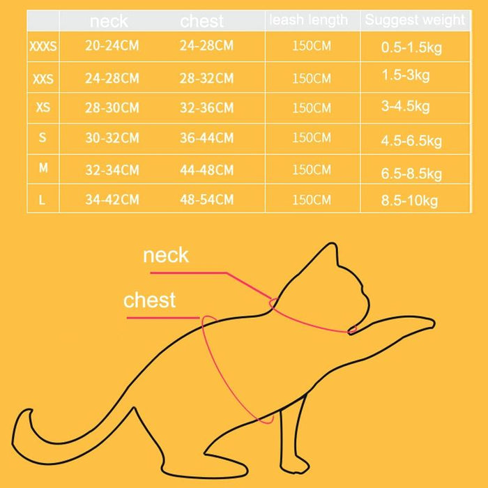 Breathable Reflective Pet Chest Strap With Traction Rope