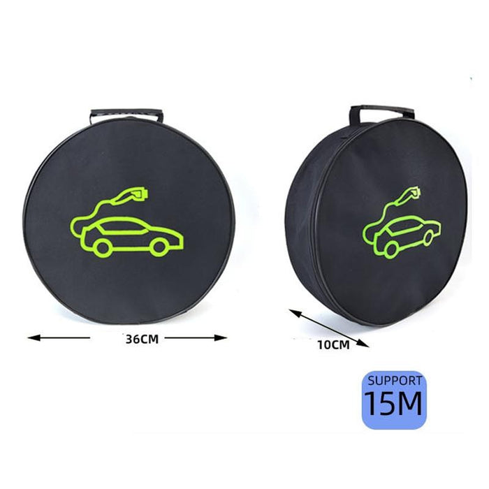 Electric Vehicle Charger Cable Bag Round No Logo