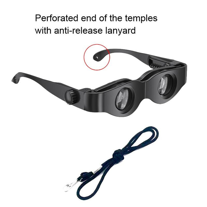 Dm0125 3X Fishing Binoculars Adjustable Focus Glass Type Binoculars With Tricolour Lens