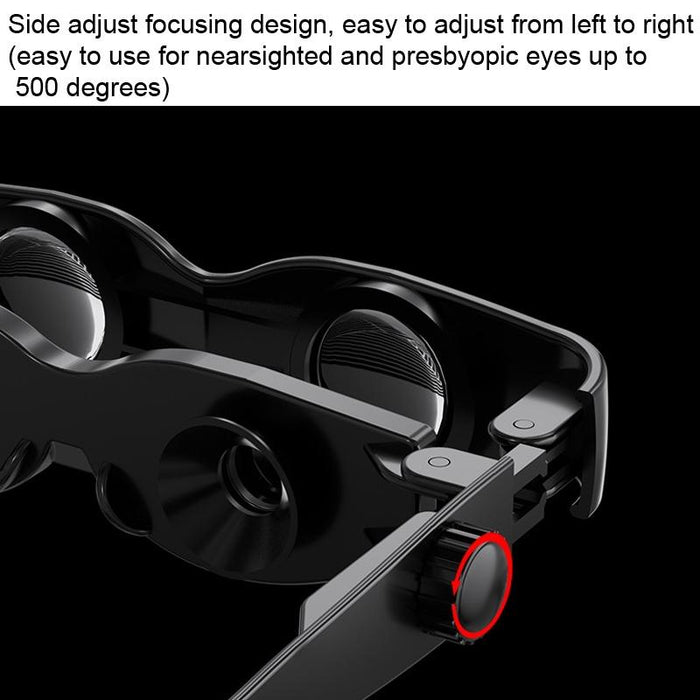 Dm0125 3X Fishing Binoculars Adjustable Focus Glass Type Binoculars With Tricolour Lens