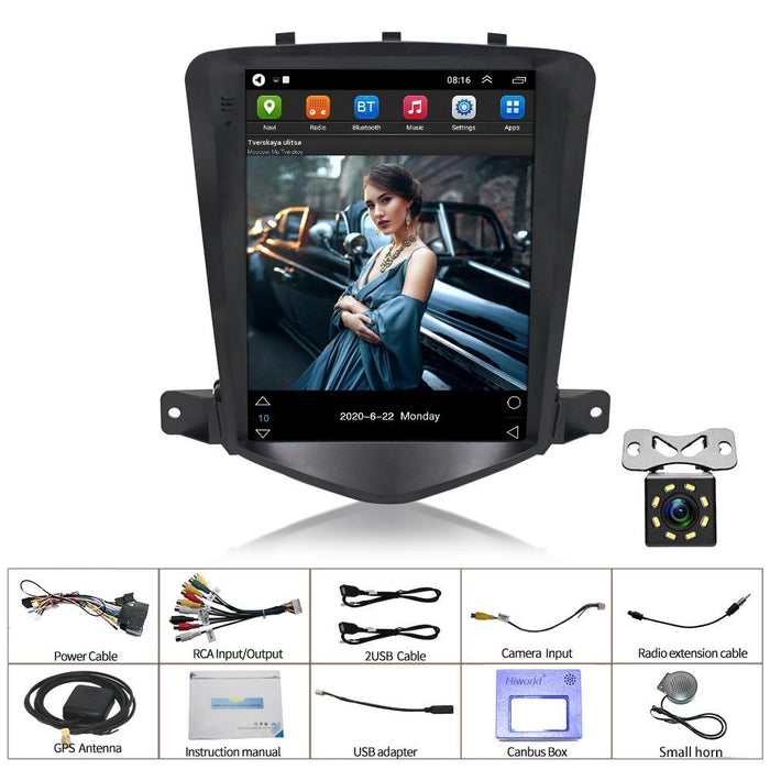 9.7 Inch Navigation For Chevy Cruze - Standard + 8 Cam