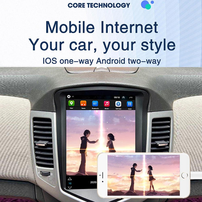 9.7 Inch Navigation For Chevy Cruze - Standard + 8 Cam