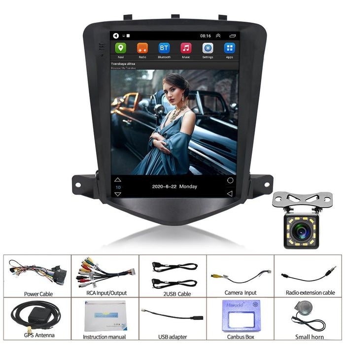 9.7 Inch Navigation System For Chevy Cruze + 12-Light Camera