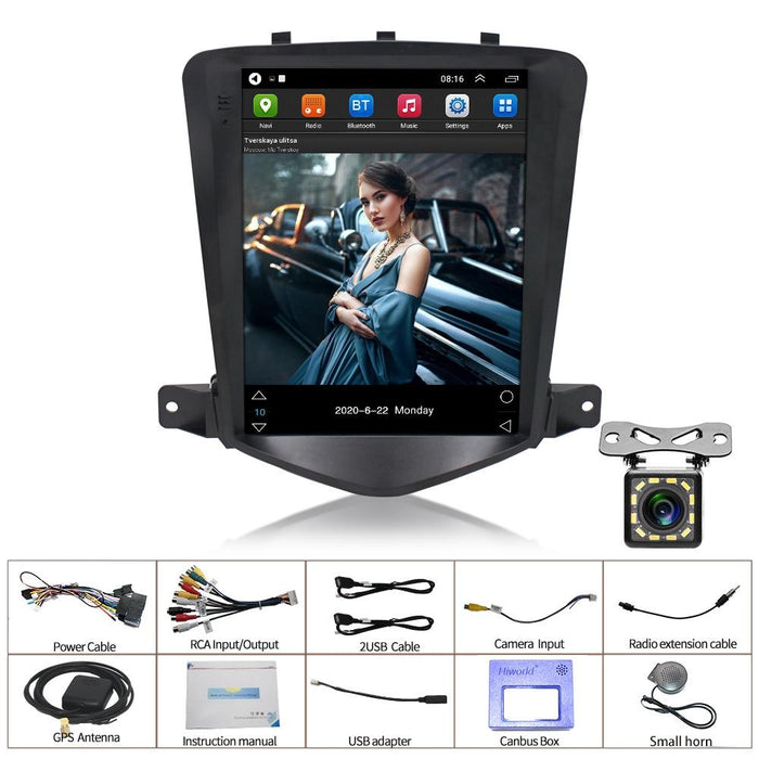 9.7 Inch Navigation System For Chevy Cruze + 12-Light Camera