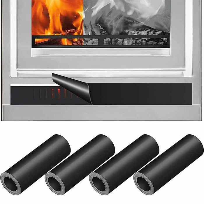 2 Pcs Magnetic Fireplace Draft Stopper Fireplace Cover To Block Cold Air 101.6 X 15.24Cm