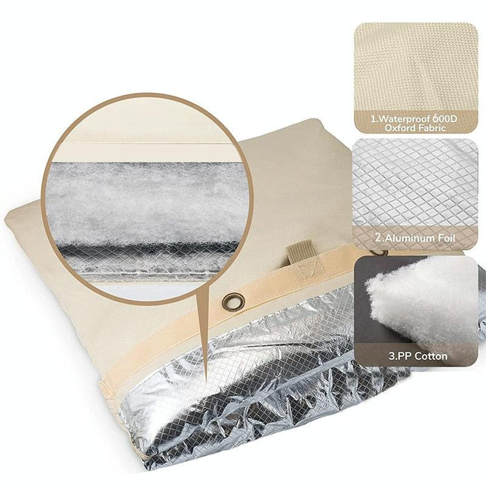 Outdoor Faucet Backflow Valves Anti-Freeze Cover Water Faucet Protector 43 X 52Cm