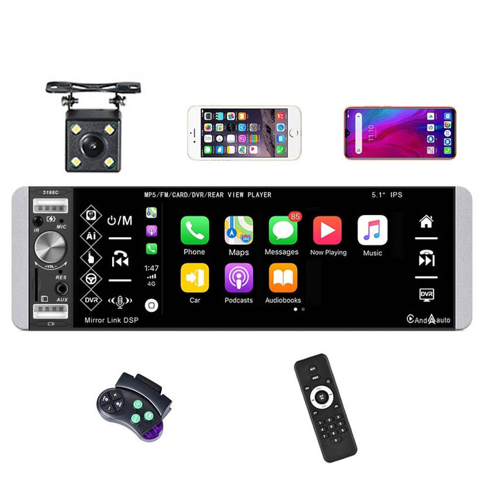 5.1 Inch Ips Capacitive Carplay Player + 4 Light Camera - A2905