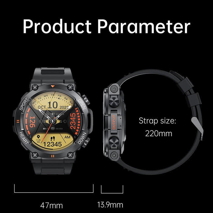 1.39 Inch Heart Rate / Blood Pressure / Blood Oxygen Monitoring Smart Calling Watch