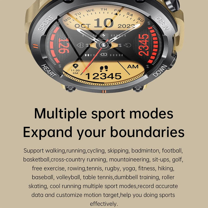 1.39 Inch Heart Rate / Blood Pressure / Blood Oxygen Monitoring Smart Calling Watch