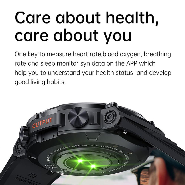 1.39 Inch Heart Rate / Blood Pressure / Blood Oxygen Monitoring Smart Calling Watch