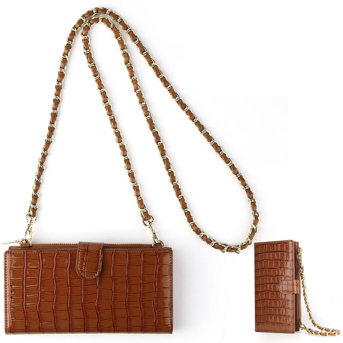 Long Crossbody Mini Shoulder Bag For Coins & Phone