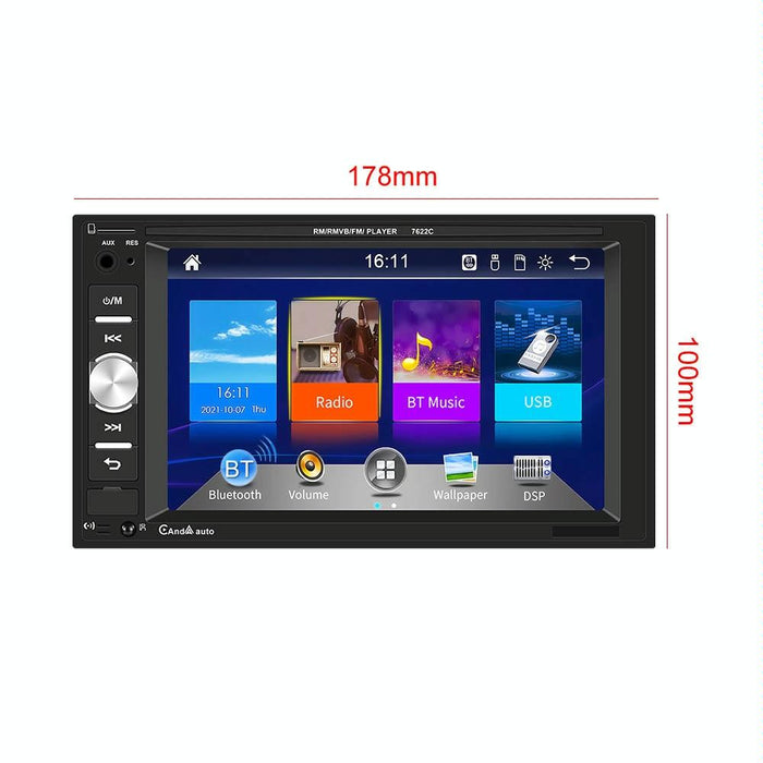 6.2 Inch Dual Spindle Hd Car Mp5 Player + 8 Light Camera