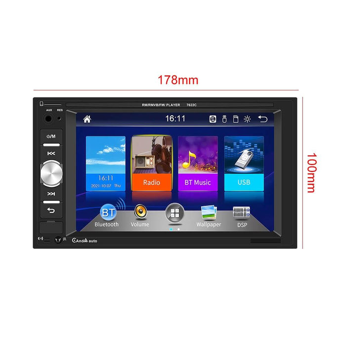 6.2 Inch Dual Spindle Hd Car Mp5 Player + Ahd Camera