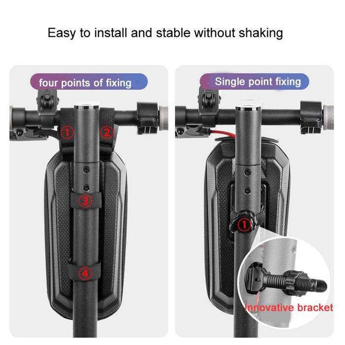 2L Electric Scooter Hard Shell Hanging Bag With Hook And Loop Fastener