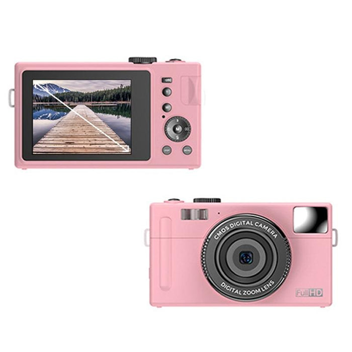 R1 48 Million Hd Pixels 3.0 Inch Screen Children Digital Camera - Pink & Card Reader