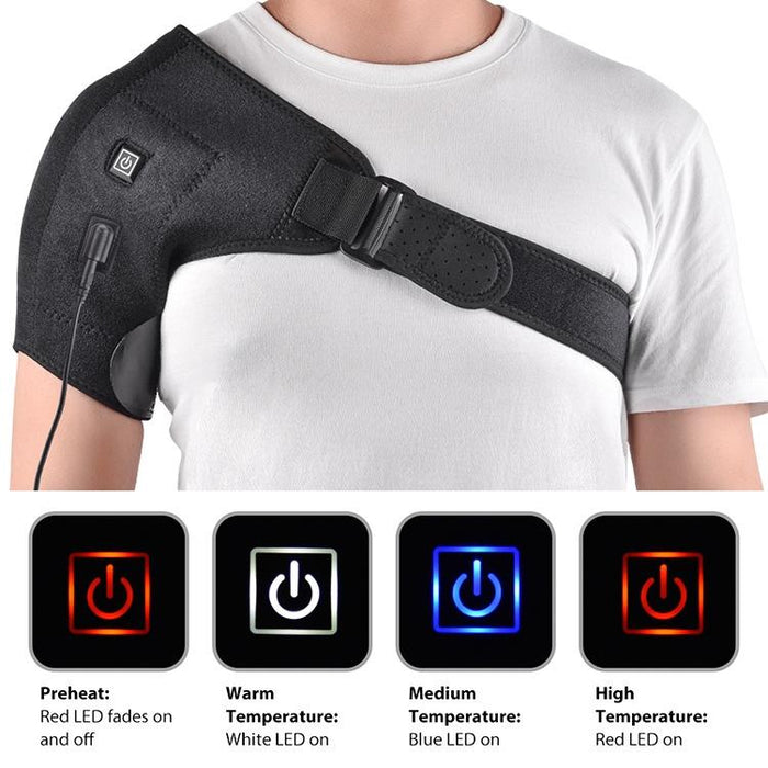 Usb Shoulder Pain Relief Wrap Electric Heat Therapy