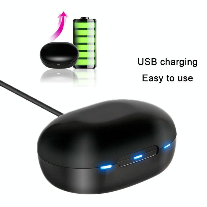Wireless In Ear Hearing Amplifier For Seniors Black