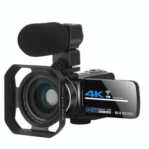 4K Digital Video Camera Bundle Zoom Mic Lens
