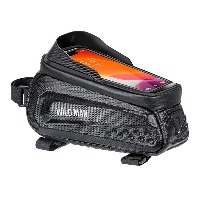 1L Mountain Bike Eva Hard Shell Touch Screen Front Beam Bag