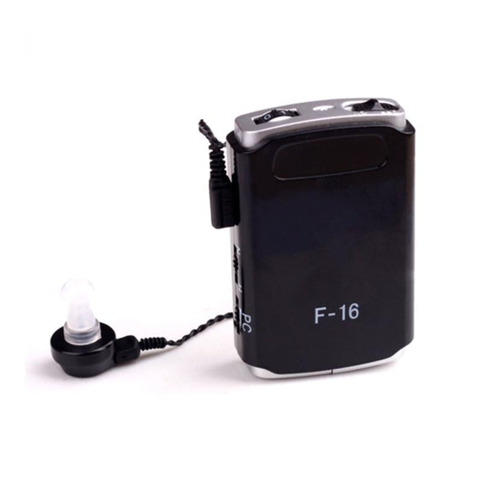 High Power Mini Hearing Aid Amplifier Pocket Receiver Black
