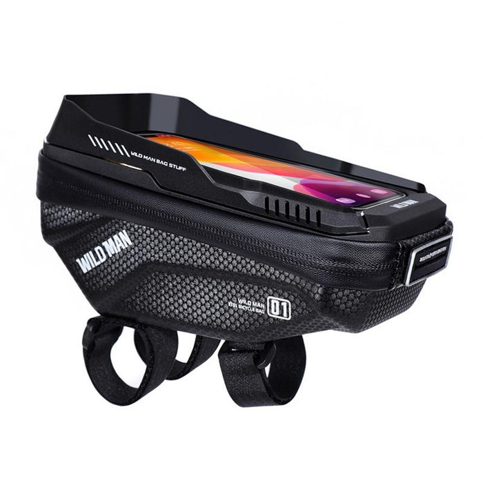 1L Hard Shell Bike Handlebar Bag With Touch Screen