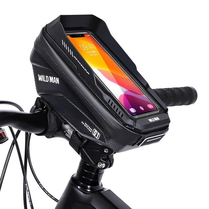 1L Hard Shell Bike Handlebar Bag With Touch Screen