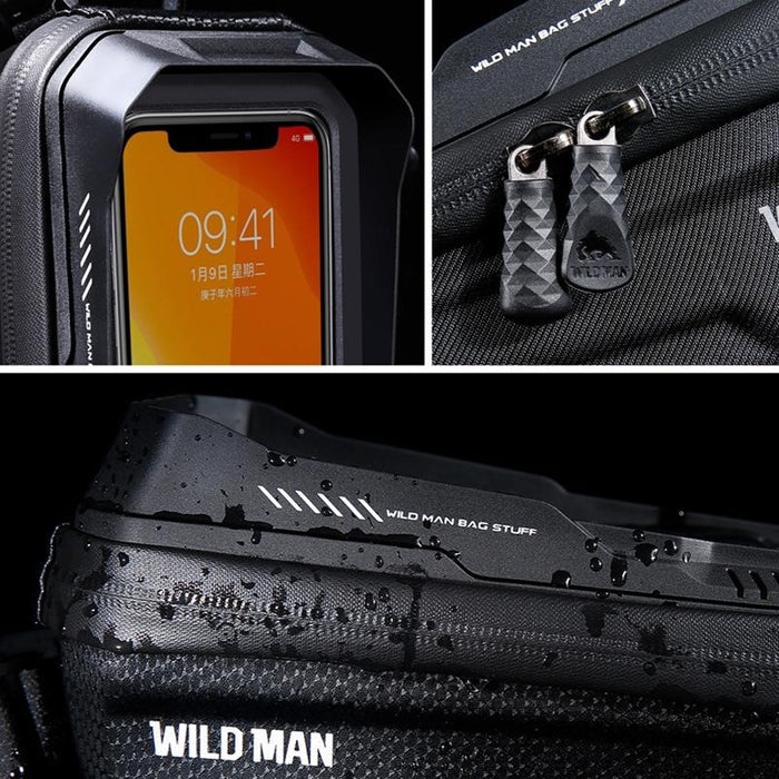 1L Hard Shell Waterproof Bike Phone Bag