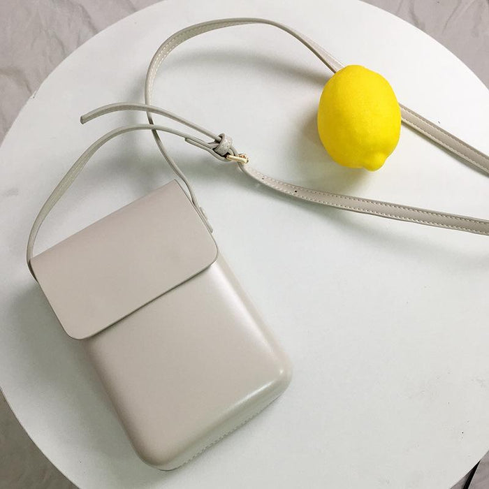Versatile Creamy White Crossbody Phone Bag
