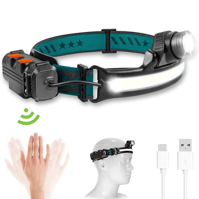 Rechargeable Headlamp With 6 Modes