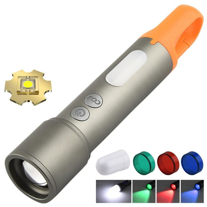 Rechargeable Led Telescopic Flashlight Sd26601