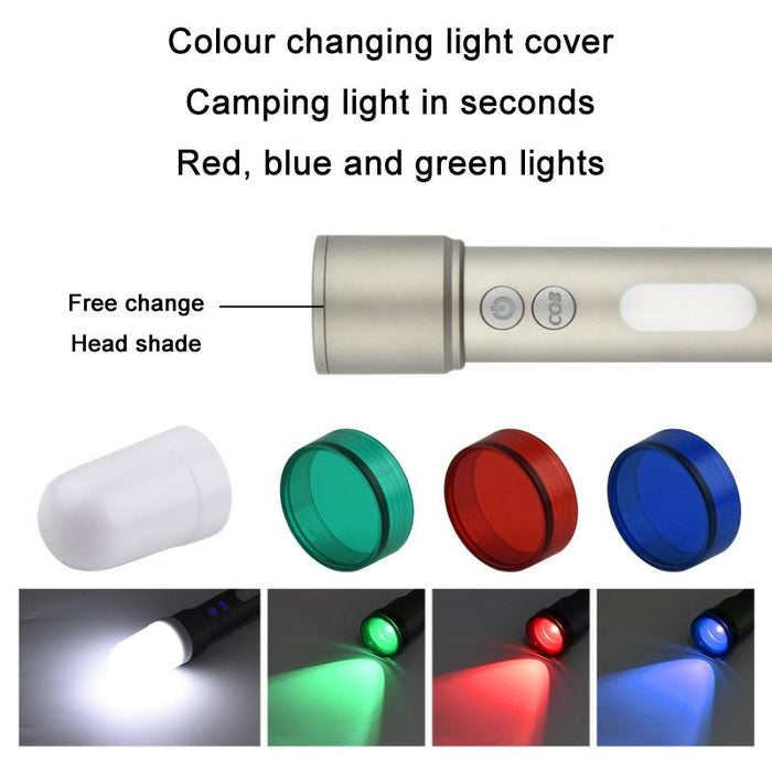 Rechargeable Led Telescopic Flashlight Sd26601