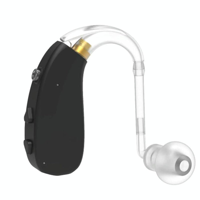 Digital Elderly Hearing Aid Rechargeable Sound Amplifier Black