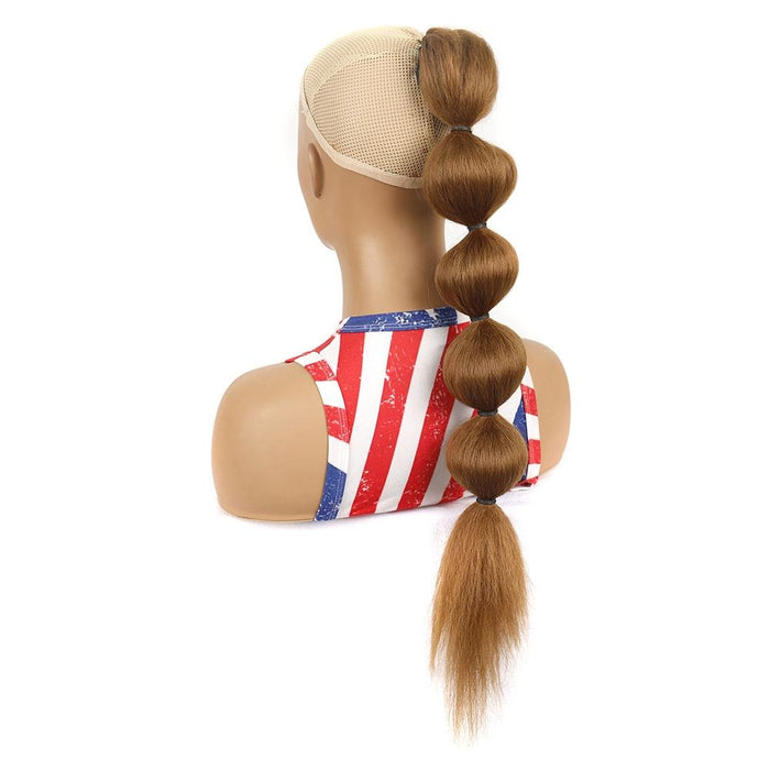 Shaggy Bubble Shape Drawstring Ponytail Wig 27