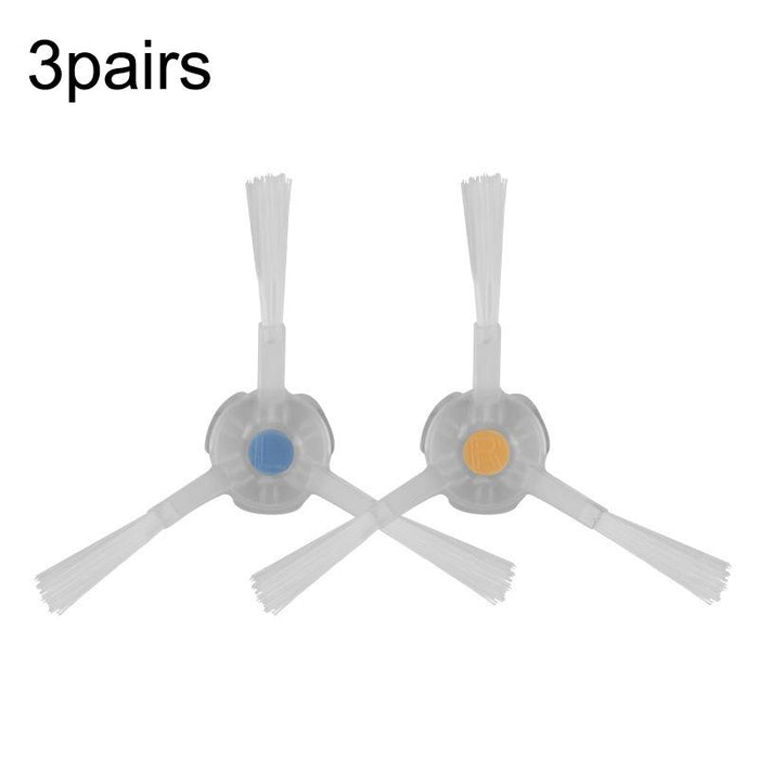 3 Pairs White Side Brush For J1 / J2 Sweeper