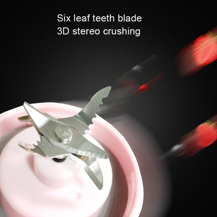 Portable Electric Juice Cup Six Blade Teeth Blade 10 Pcs
