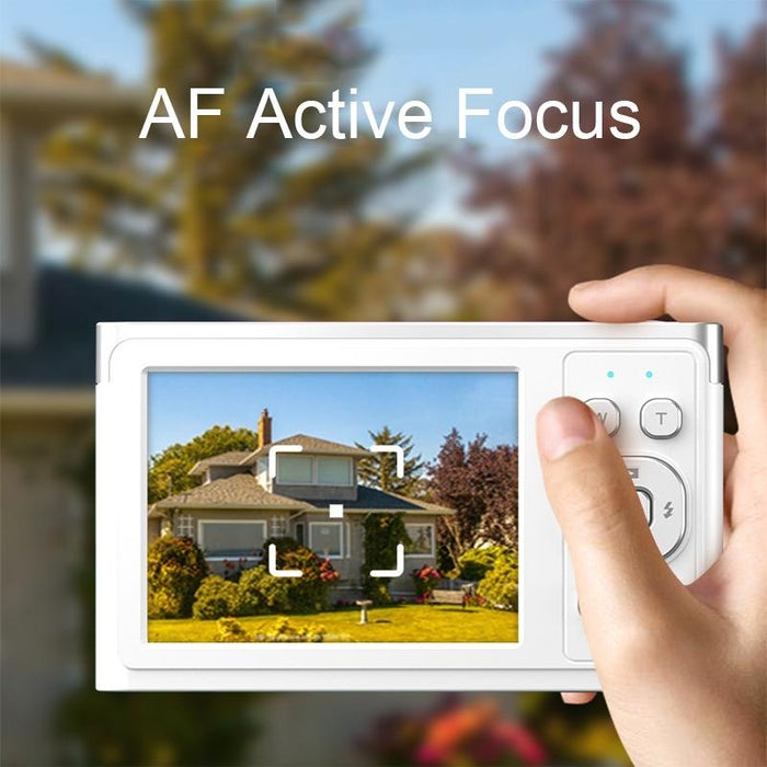 2.88 Inch 4K 8X Optical Zoom Telescopic Lens Hd Digital Camera White