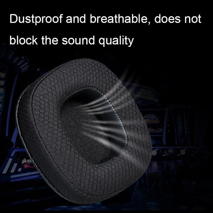 1Pair Headphone Breathable Sponge Cover For Xiberia S21/T20 - Leather Black