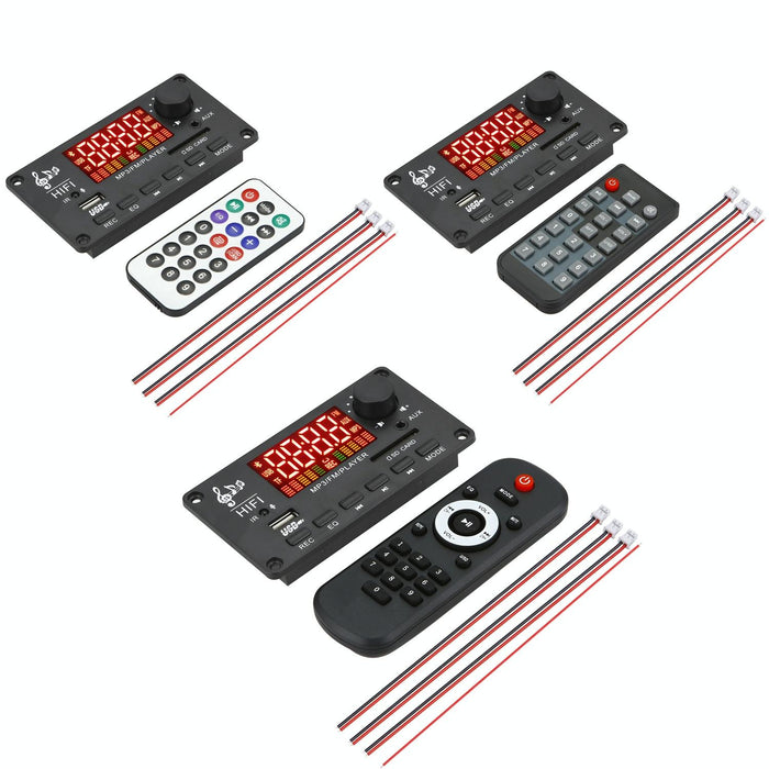 12V 50W Bluetooth Decoding Board For Fm / Call / Recording - White