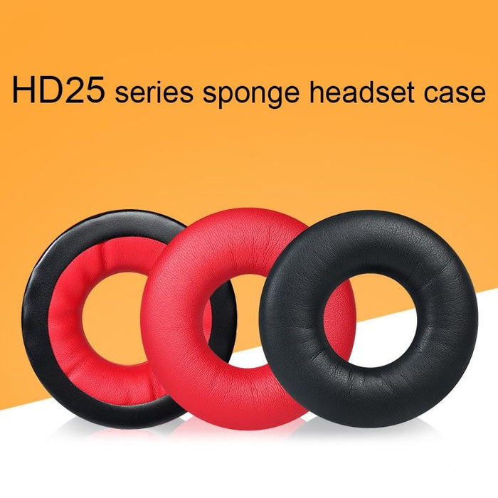 1Pair Headset Sponge Cover For Sennheiser Hd25-1Ii / 25 / 25Sp / 25Sp-Ii - Red