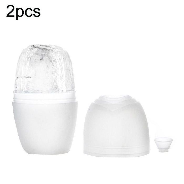 2Pcs L-03-01 Face Ice Apparatus Massage Ice Roller Beauty Makeup Silicone Face Ice Tray