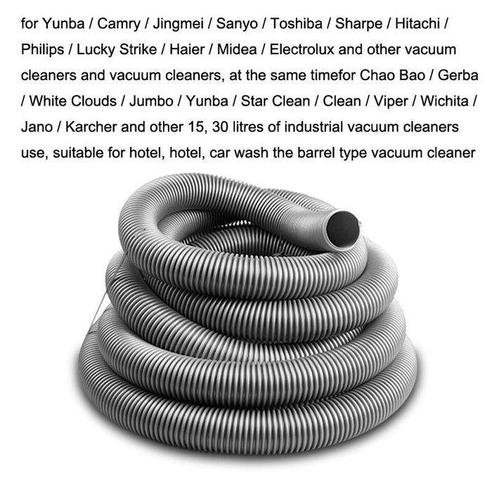 Threaded Hose For Vacuum Cleaner Silver Gray