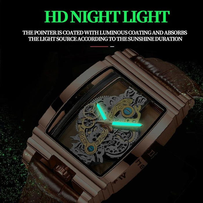 B5011 Gear Hollow Outdoor Waterproof Luminous Men Business Watches