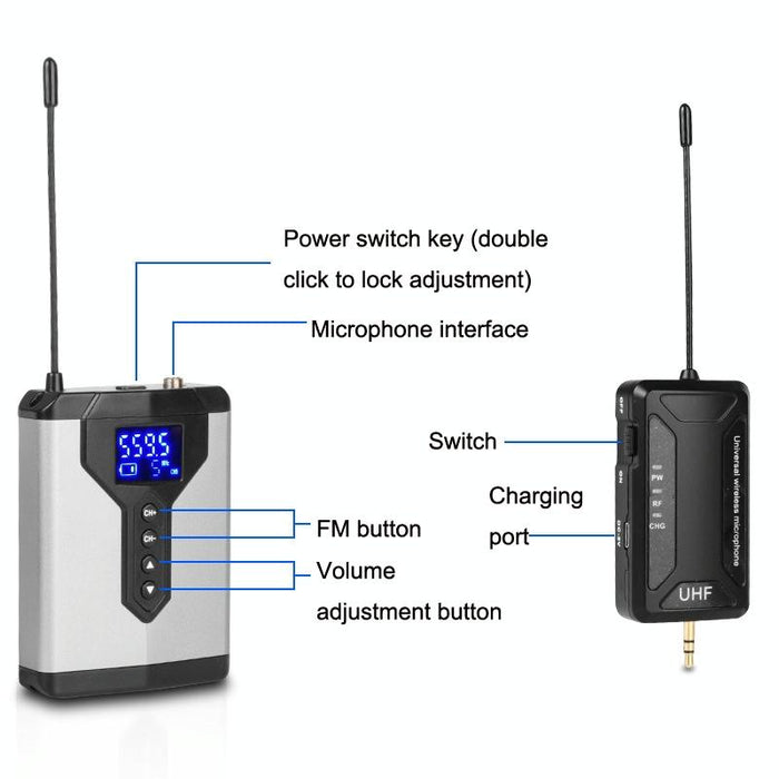 2-In-1 Wireless Lavalier Usb Microphone For Recording And Live Streaming