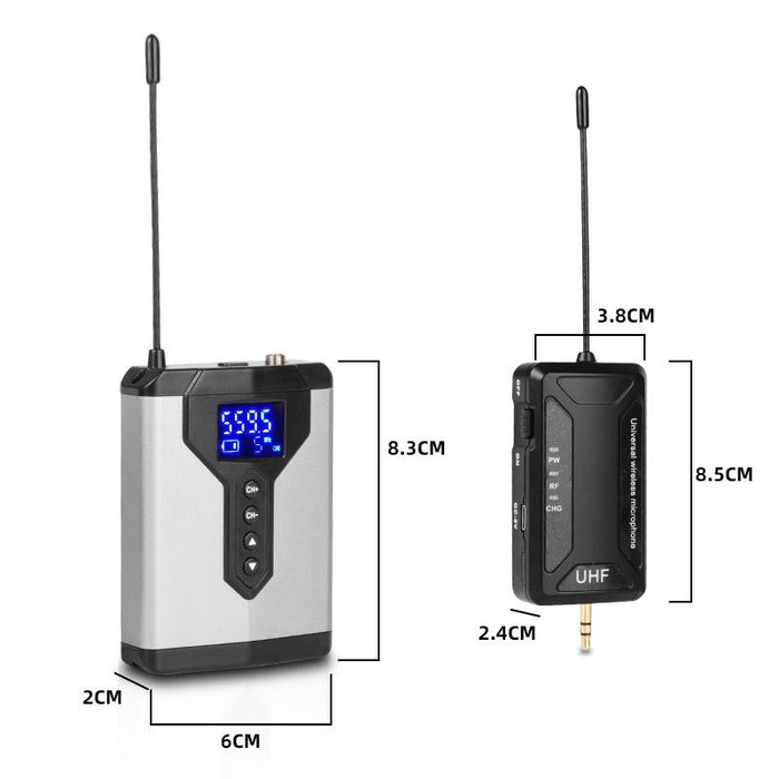 2-In-1 Wireless Lavalier Microphone For Recording And Live Streaming