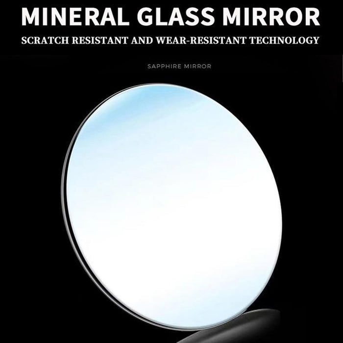 B3591 30M Waterproof Luminous Calendar Men Watch Black Steel-Black