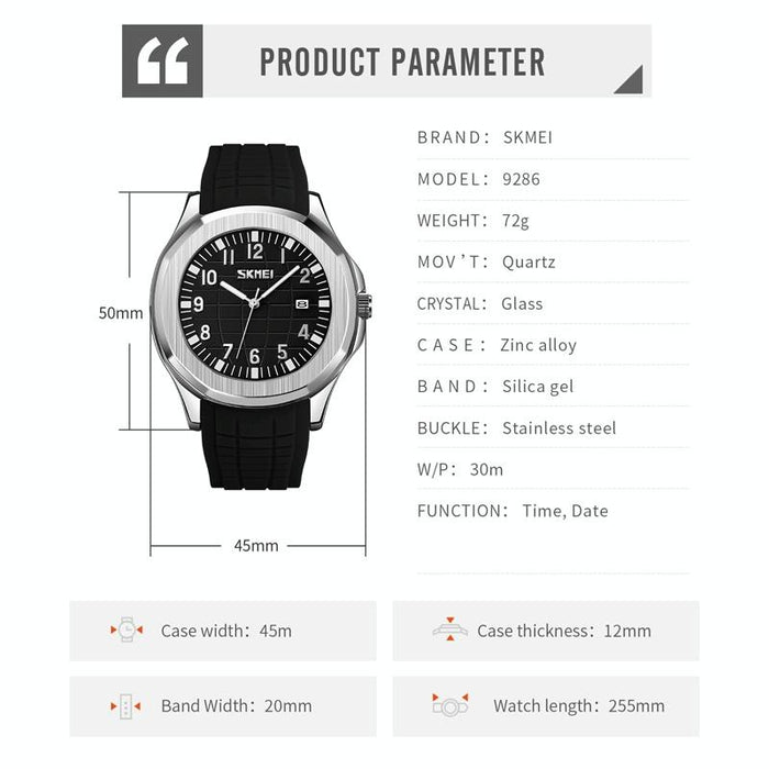 9286 Outdoor Sports Multifunctional Men Waterproof Quartz Watch