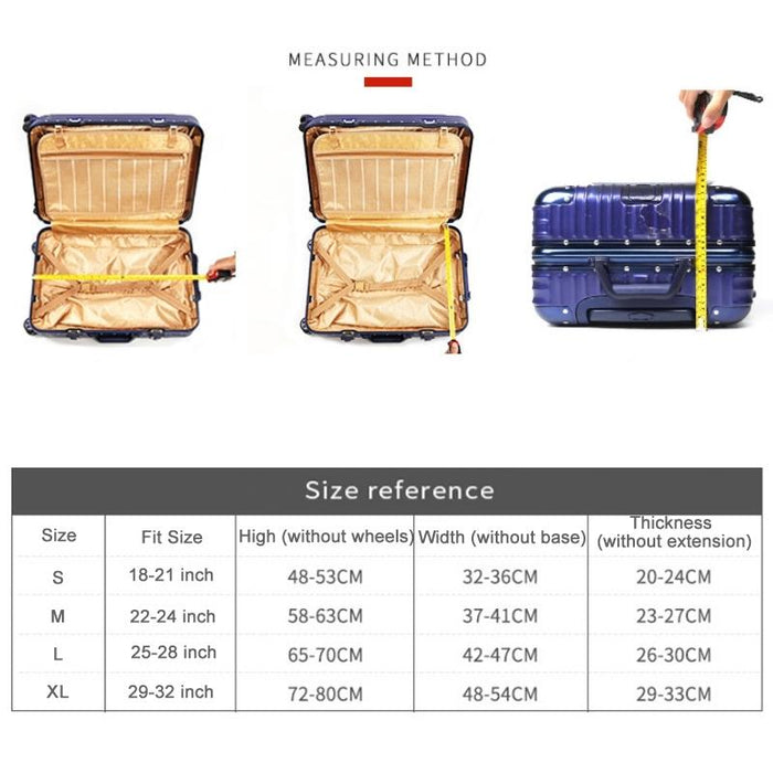 Wear-Resistant Travel Trolley Suitcase Dustproof Cover - Size Xl