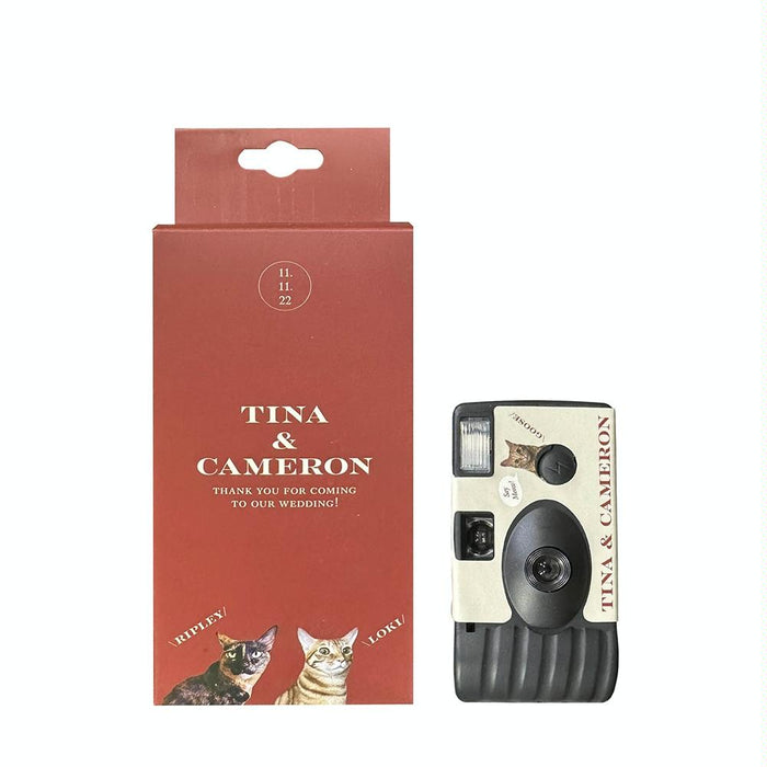 27 Pcs New Year Retro Film Camera Waterproof Cartoon Decorative Stickers Without Camera