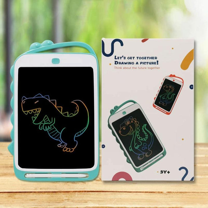 10 Inch Cartoon Dinosaur Lcd Writing Board Light Blue