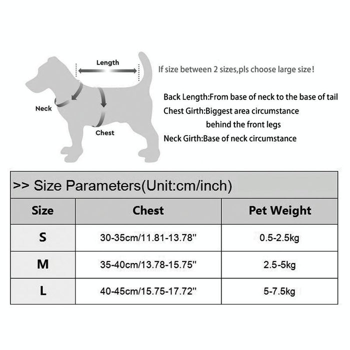 Lace Vest Harness Leash For Pets Size L